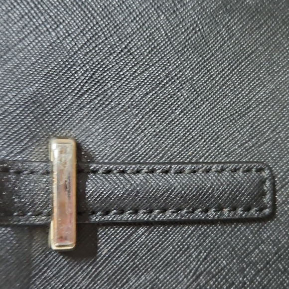 Kate Spade Hayden Black Peddle Leather Bag 2 Way Bag 9x9 - Picture 4 of 11